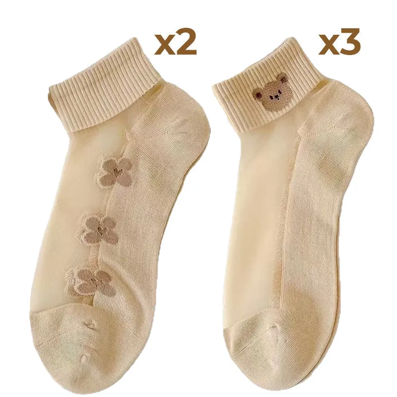Summer SpecialsWomen's Breathable Mesh Patchwork Ankle Socks