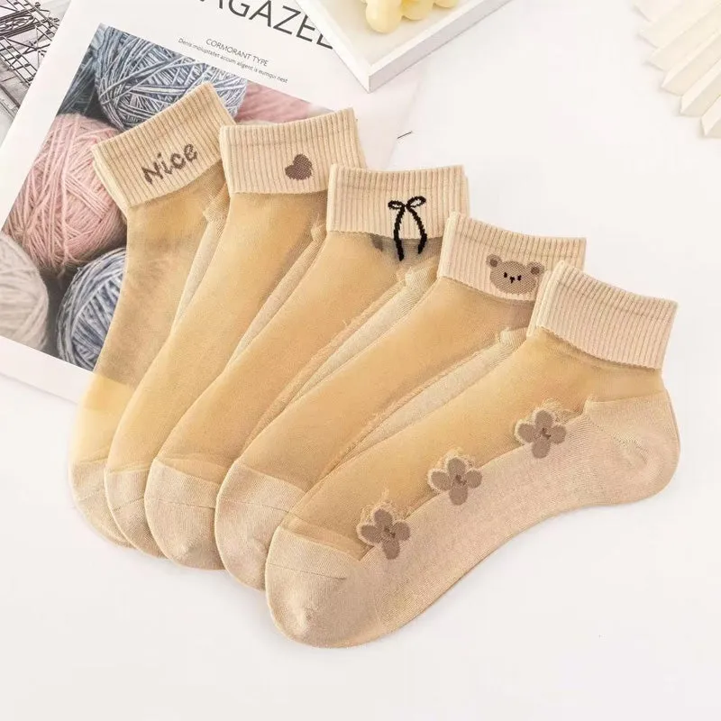 Summer SpecialsWomen's Breathable Mesh Patchwork Ankle Socks