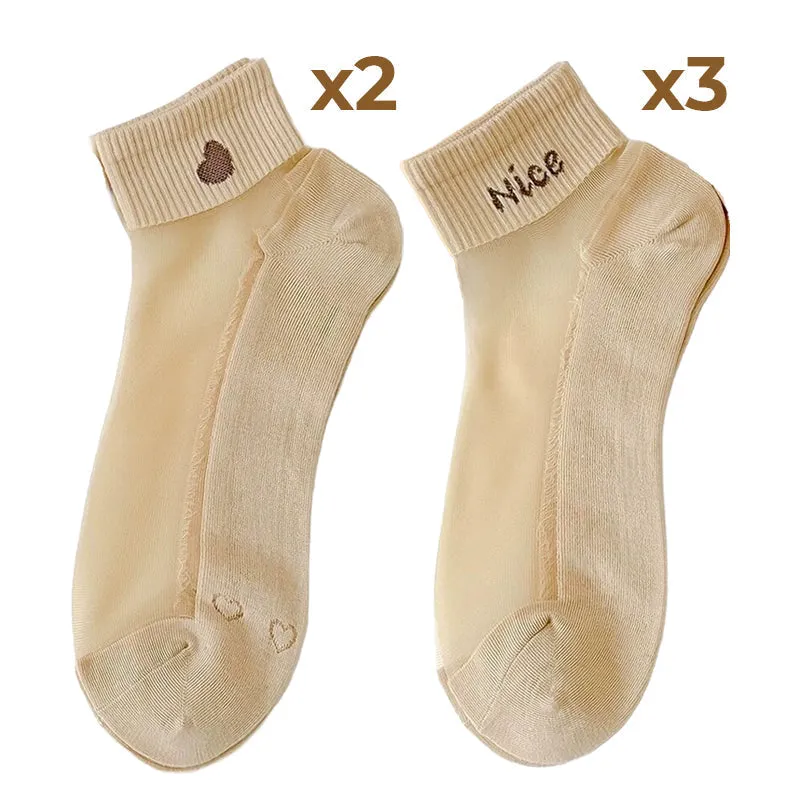 Summer SpecialsWomen's Breathable Mesh Patchwork Ankle Socks