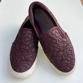 TORY BURCH SELA LEATHER SLIP-ON SNEAKERS