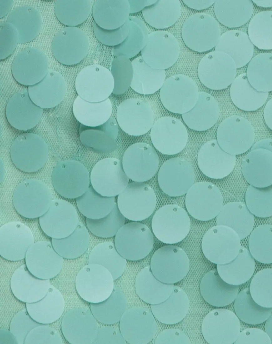 Weaver Skirt in Disc Sequin Mint