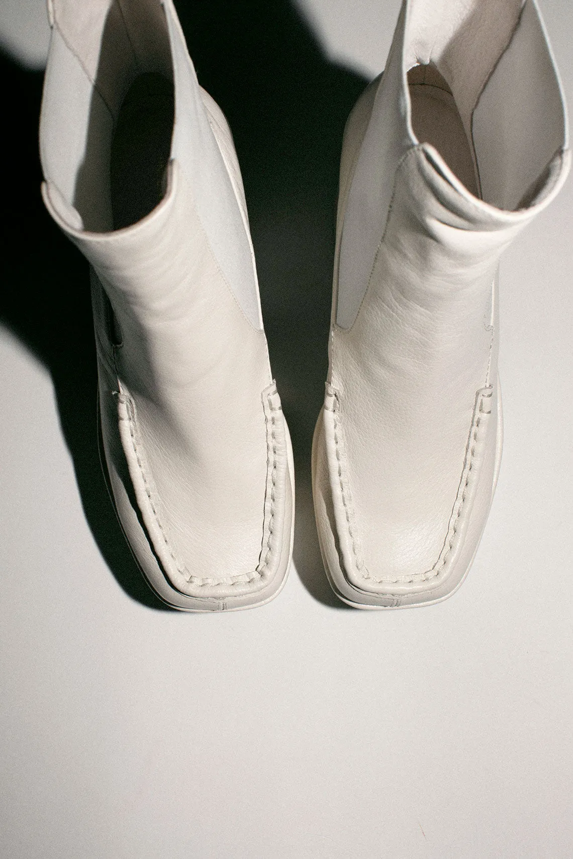 White Celeste Platform Boot