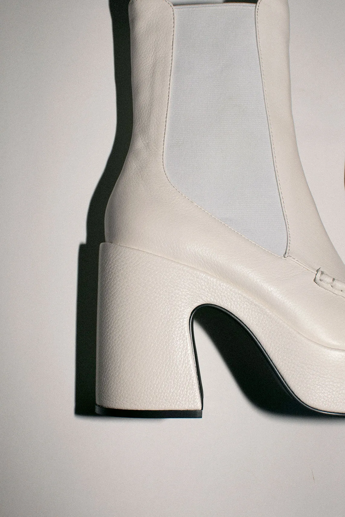 White Celeste Platform Boot