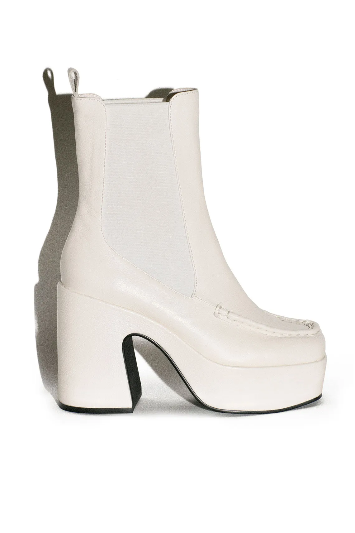 White Celeste Platform Boot